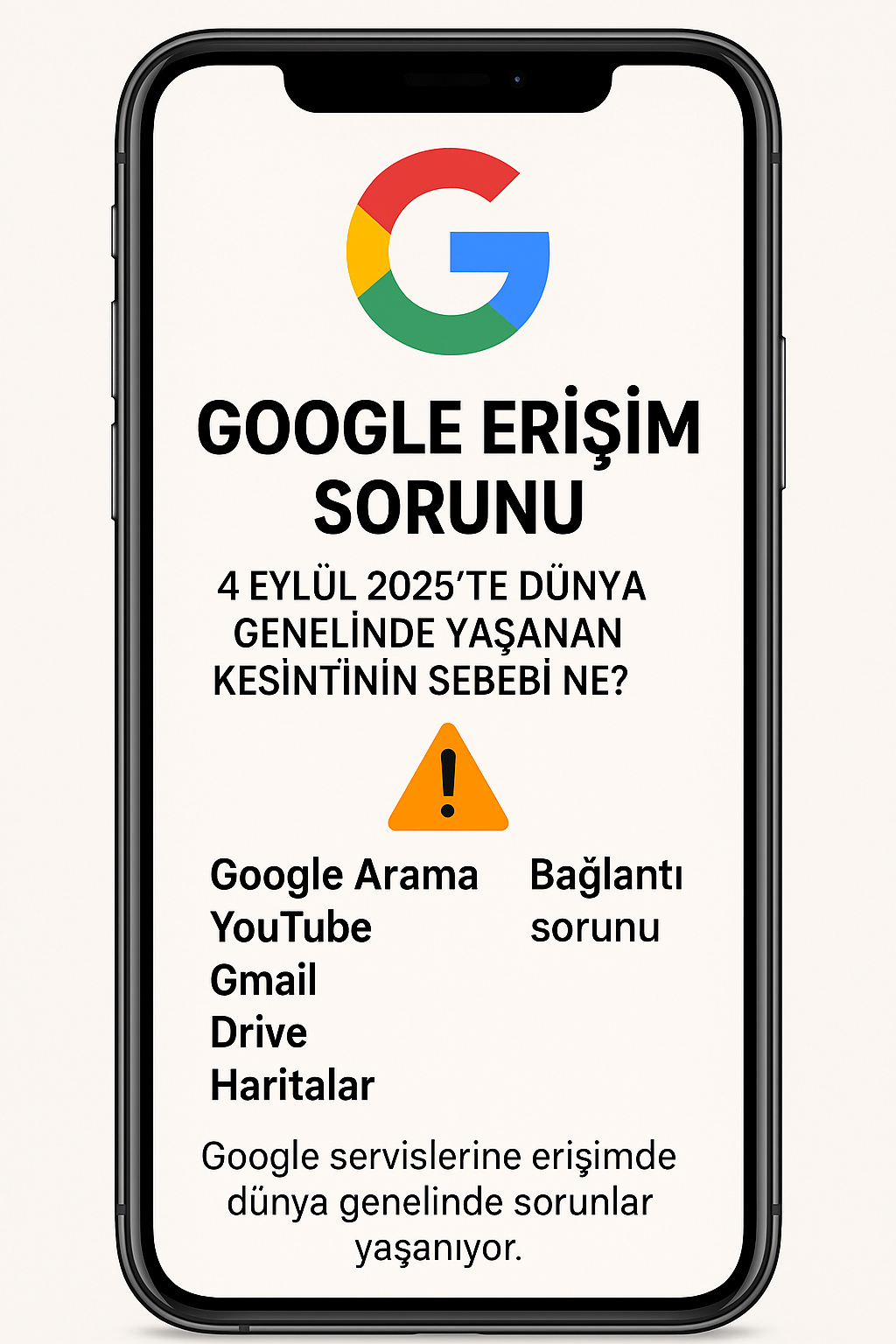 🌐 Google Erişim Sorunu: 4 Eylül 2025’te Dünya Genelinde Yaşanan Kesintinin Sebebi Ne?
